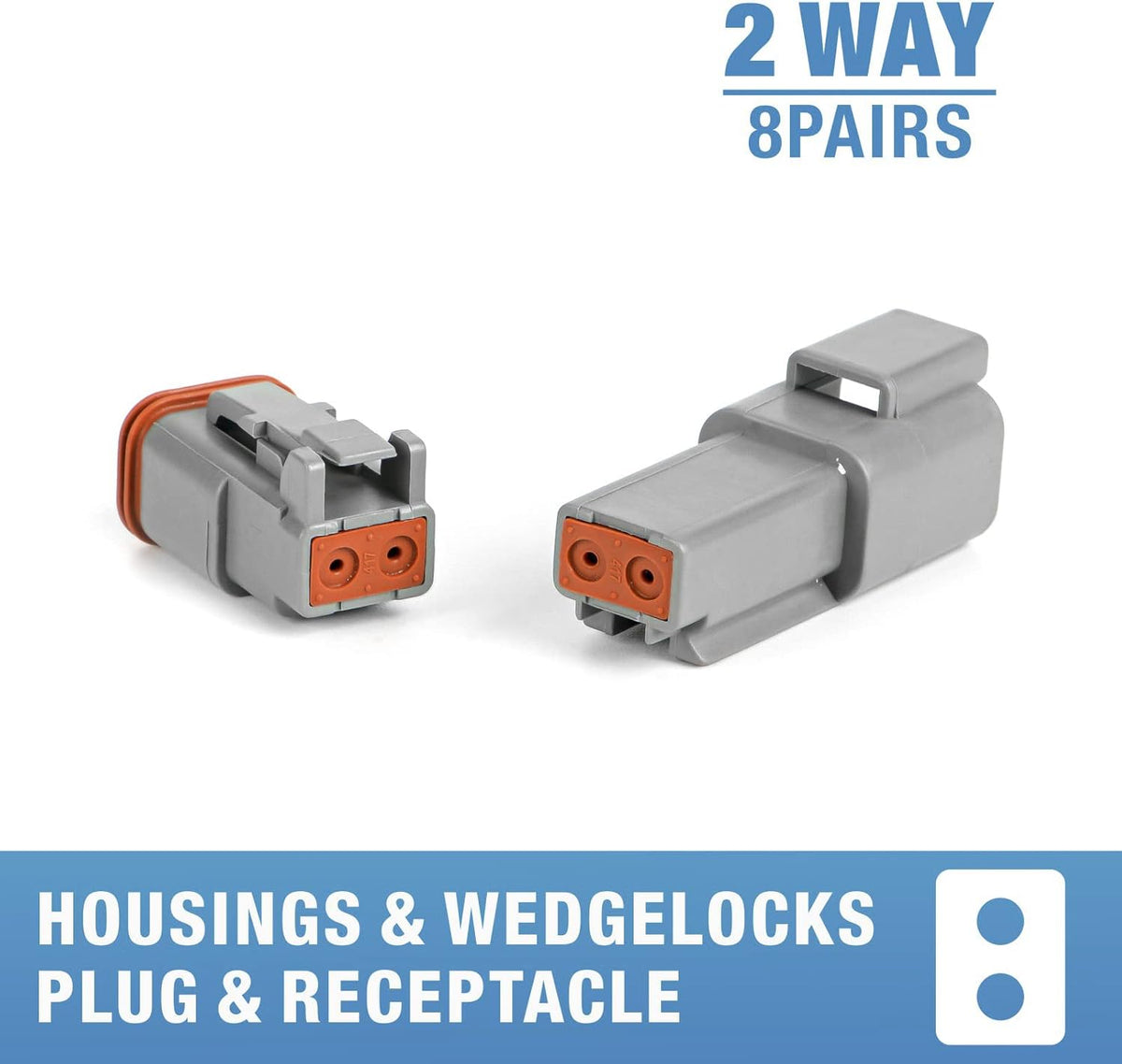 188PCS Gray Connector Kit with 16 Solid Contacts S286