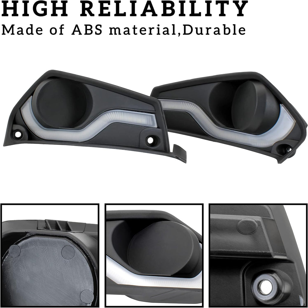 Fog Lights Cover with Daytime Running Light 2PCS S4077