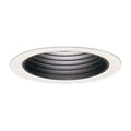 3-3/4 inch Round Matte White Down Light Step Reflector Baffle Trim O270632