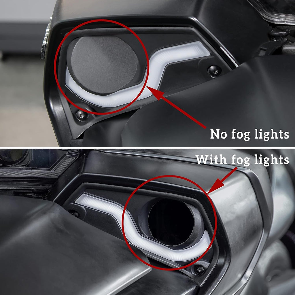 Fog Lights Cover with Daytime Running Light 2PCS S4077