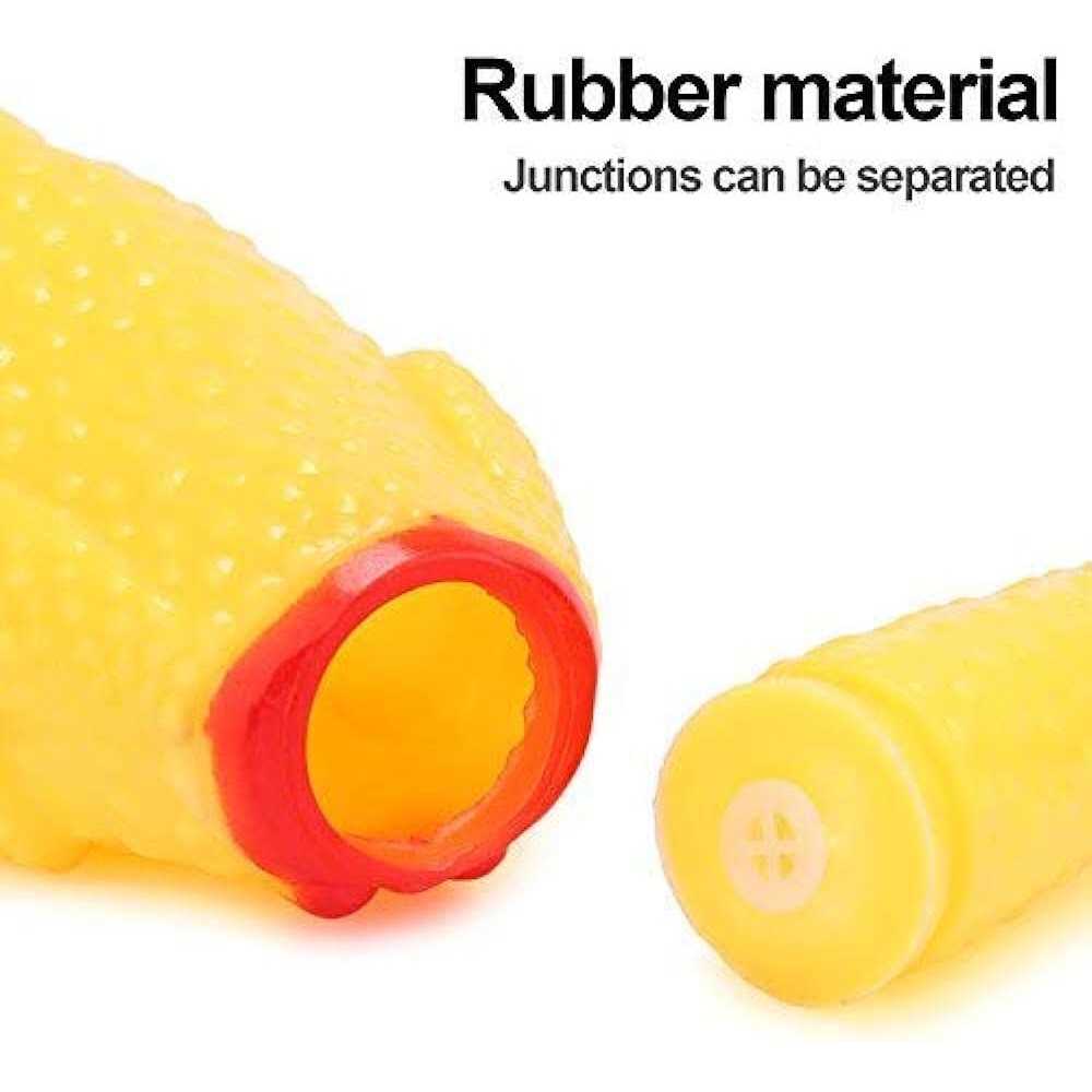Yellow Rubber Chicken Toy 3 Pack F16665