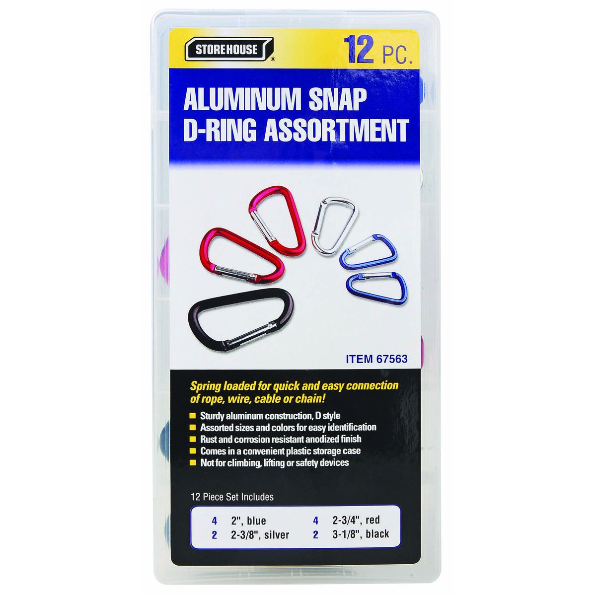 Snap Clip Fastener Set, 12 Piece K362695