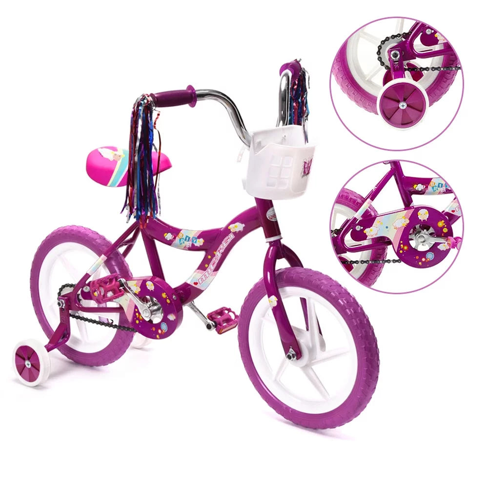 12 inch Bike for 2-4 Years Old Kids with Training Wheels R4492