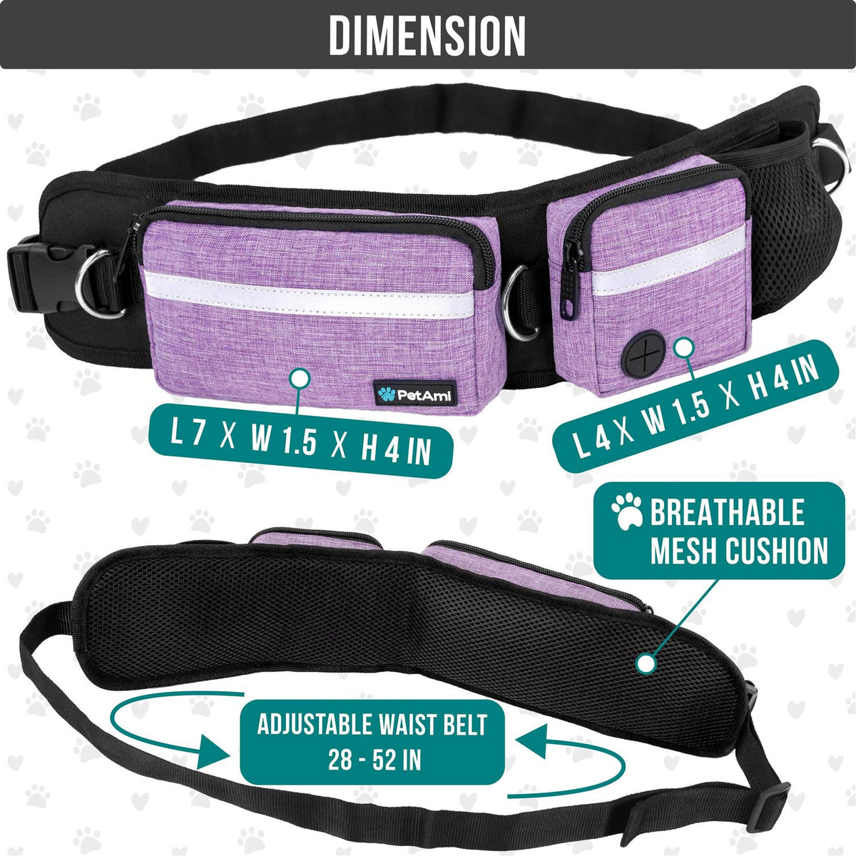 Hands Free Dog Leash Belt Bag G906333
