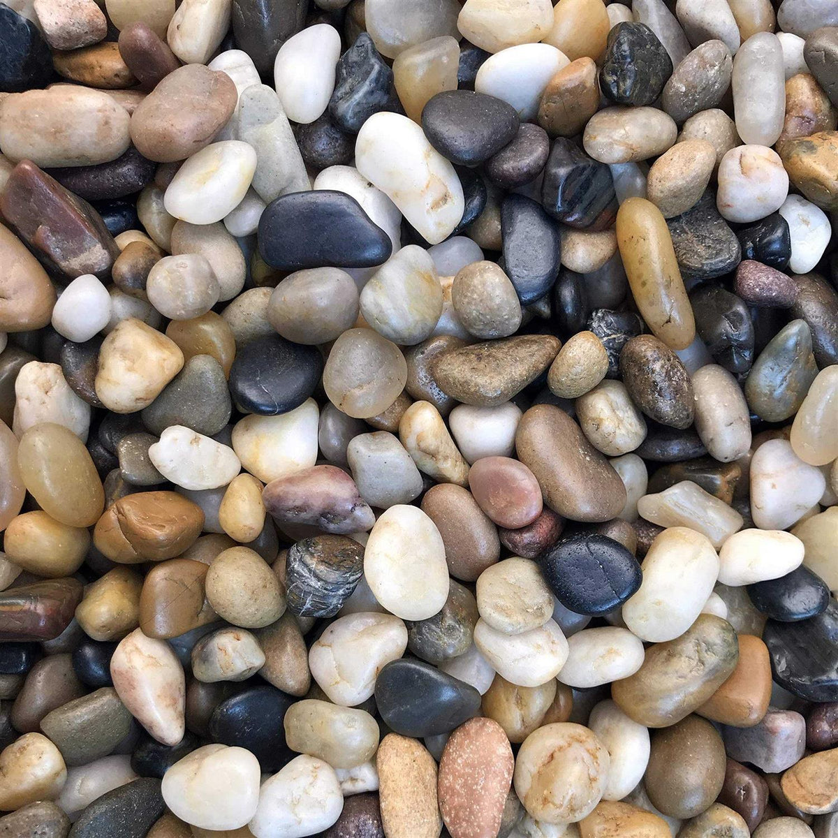 Natural Decorative Polished Mixed Pebbles River Rock Stones M8013