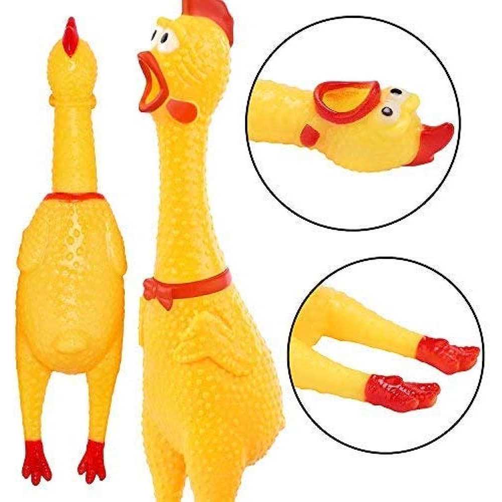 Yellow Rubber Chicken Toy 3 Pack F16665