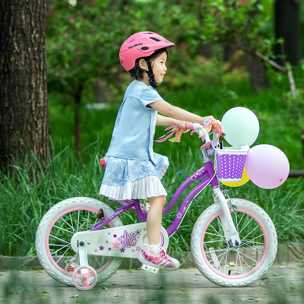 Blue 16 In. Kids Bike with Training Wheels and Basket F956211