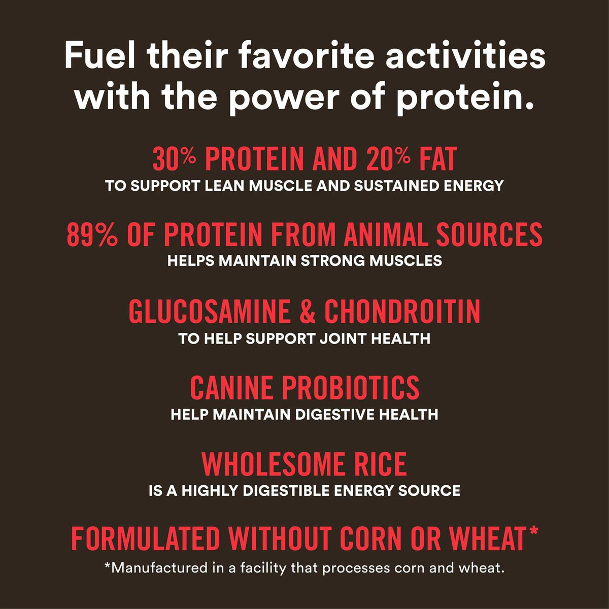 High-Protein Beef & Rice Recipe Dry Dog Food R431