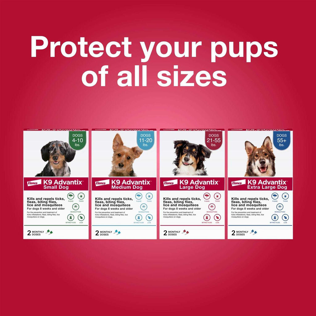 Flea Tick & Mosquito Prevention for Small Dogs 4-10 lbs U5664