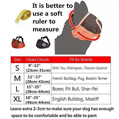 Adjustable Breathable Mesh Short Snout Dog Muzzle V327833