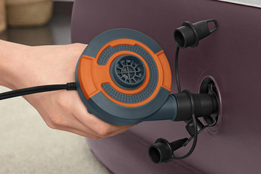 Electric Air Pump Grey and Orange J6376