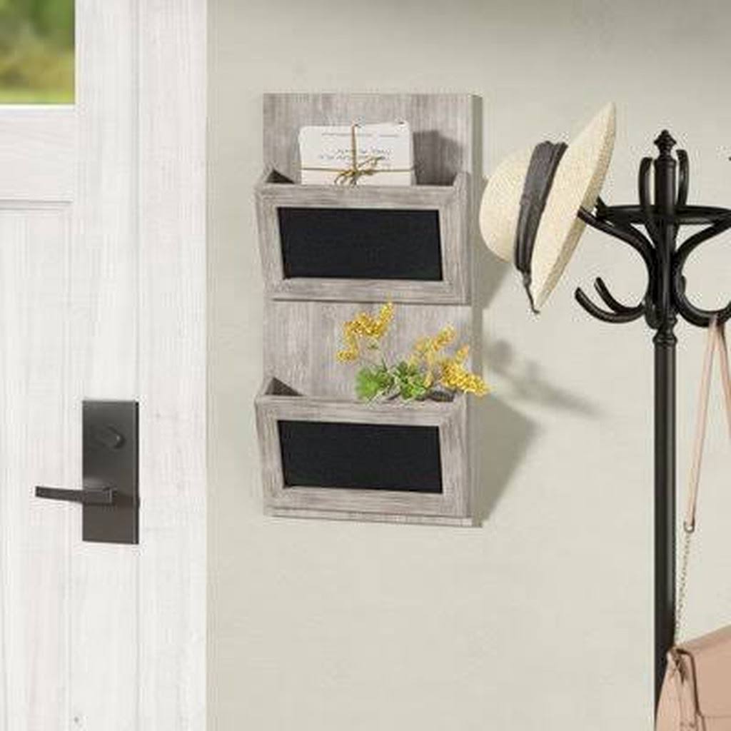 Black Wall Hanging Mail Storage X6851