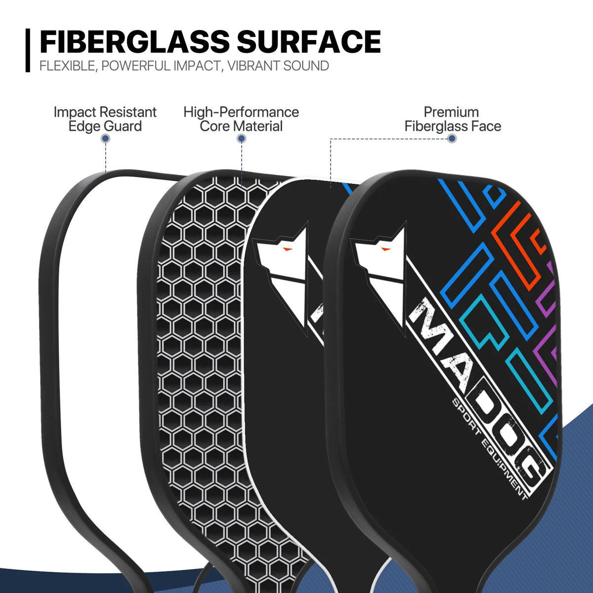 Carbon Fiber Pickleball Rackets Set of 4 with 4 Balls T986196