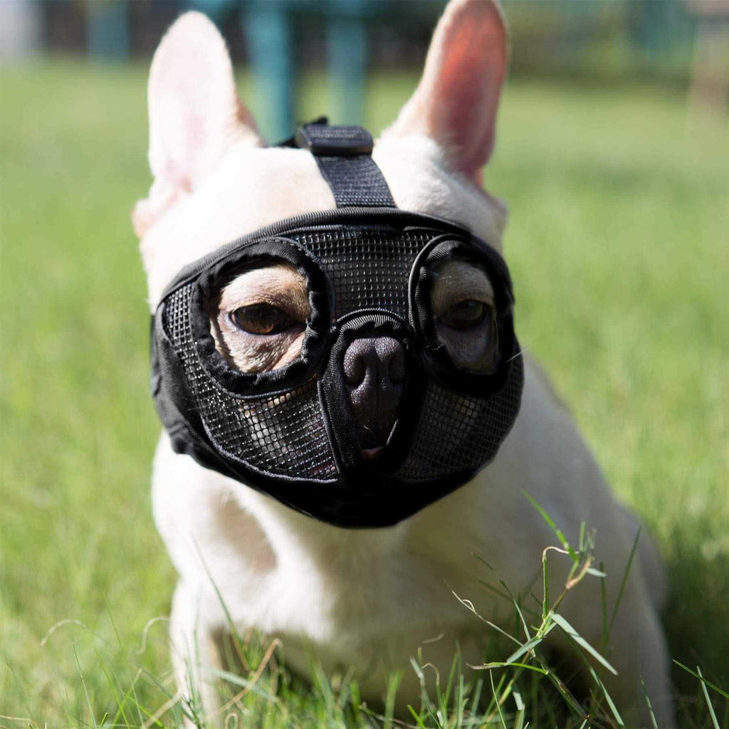 Adjustable Breathable Mesh Short Snout Dog Muzzle V327833