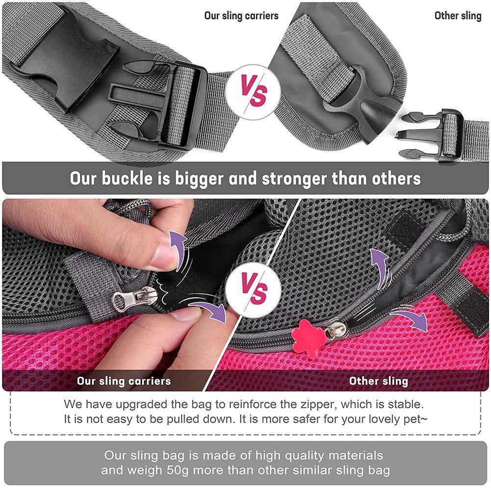 Breathable Mesh Pet Dog Sling Carrier L114596