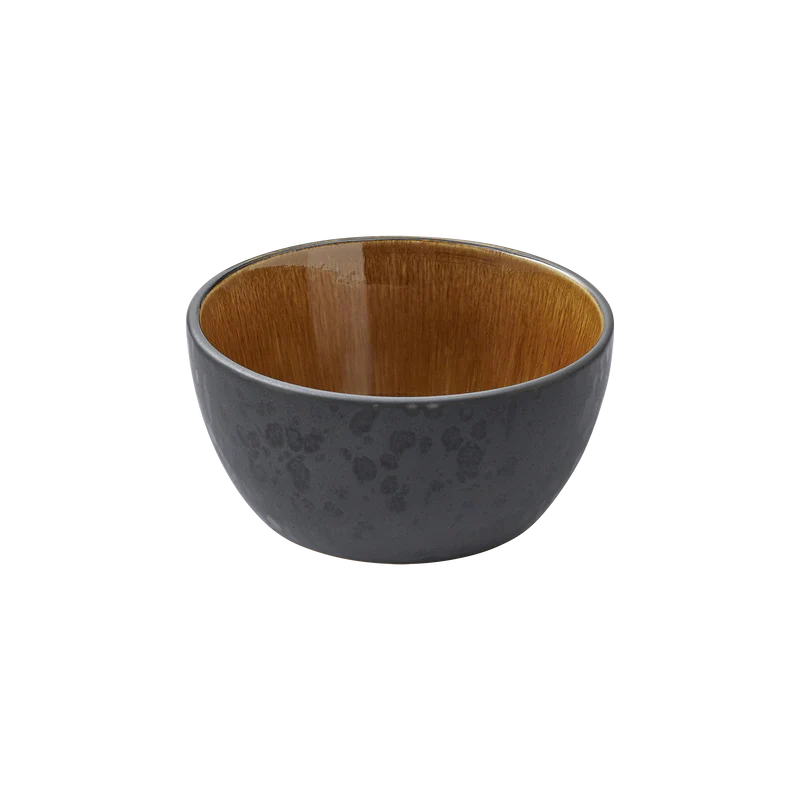 Stoneware Bowl 10cm Black Amber W70823