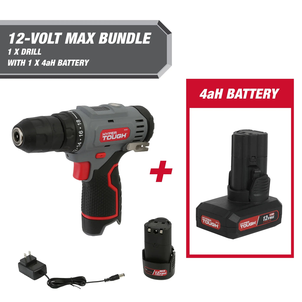 12-Volt Cordless Drill with 4 Ah Battery W60600