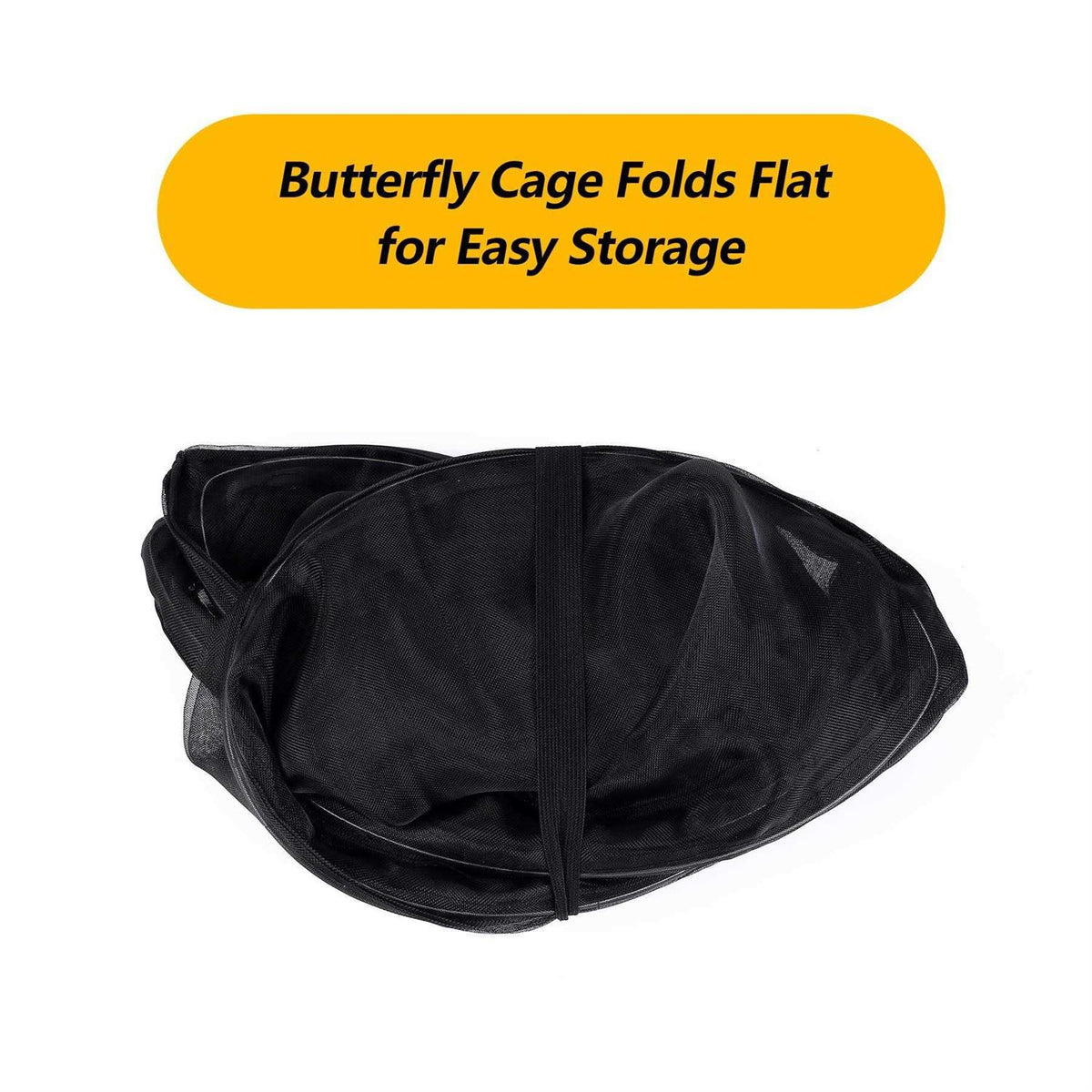 Collapsible Mesh Insect Cage with Zipper Protection R993820
