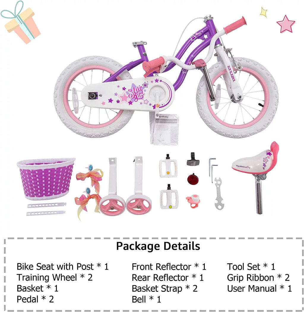 Blue 16 In. Kids Bike with Training Wheels and Basket F956211