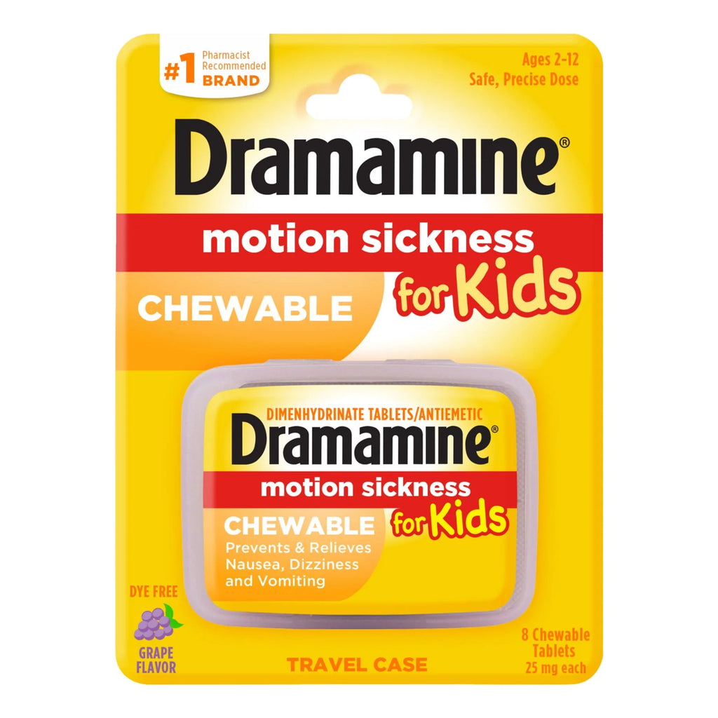 Chewable Motion Sickness Relief Grape Flavor 8 Count C154