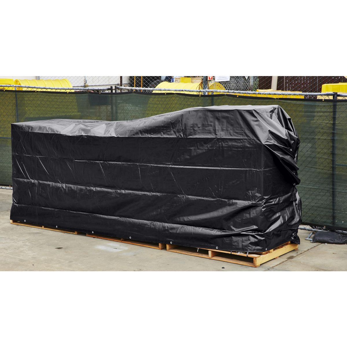 18 ft. x 24 ft. Silver and Black Weather-Resistant Tarp U87713
