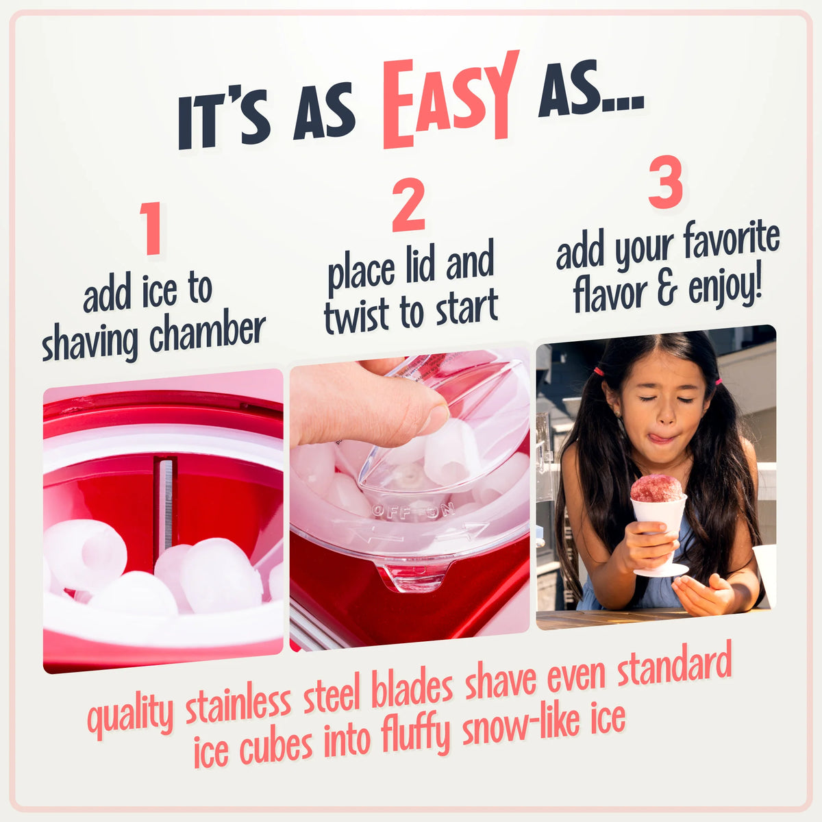 Single Countertop Snow Cone Maker B7314