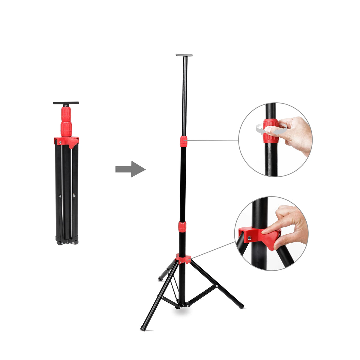 1000W Halogen 2 Light Tripod Mounted Portable Work Light E53429