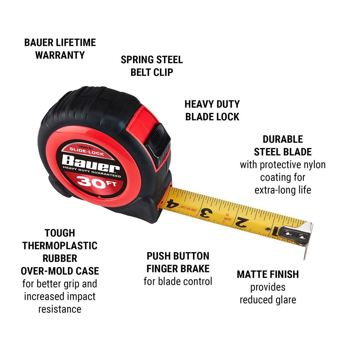 30 ft. x 1 in. Tape Measure R187