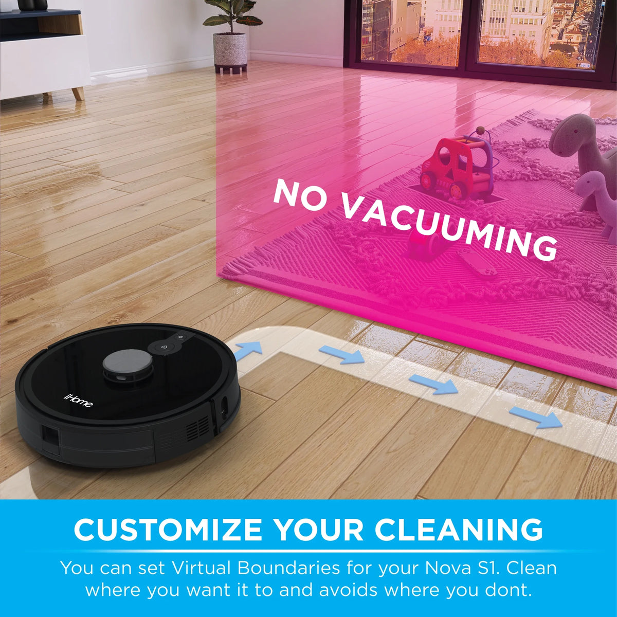 Robot Vacuum with LIDAR Navigation, 150 Min Runtime, 2700pa Suction E999763