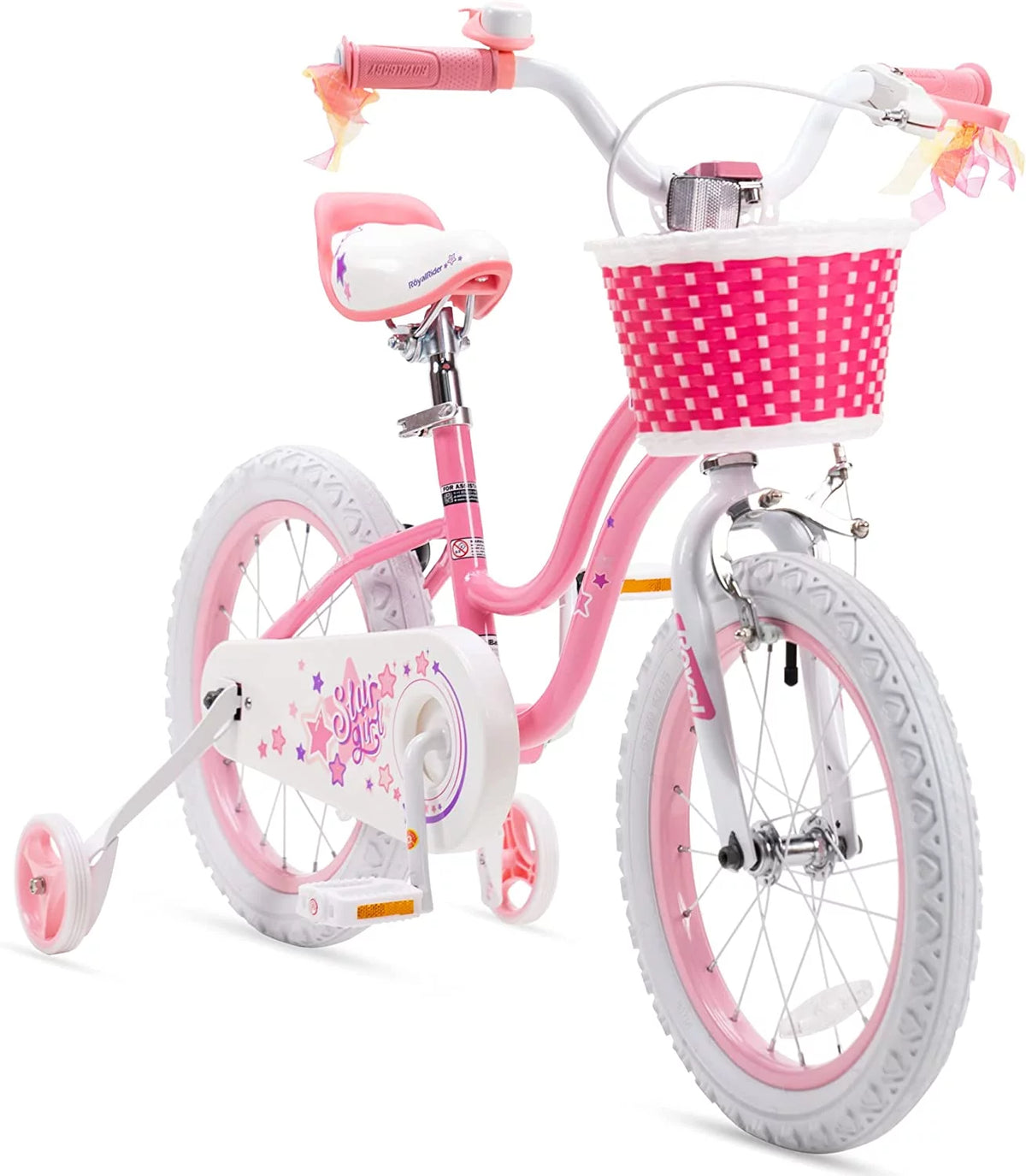 Blue 16 In. Kids Bike with Training Wheels and Basket F956211