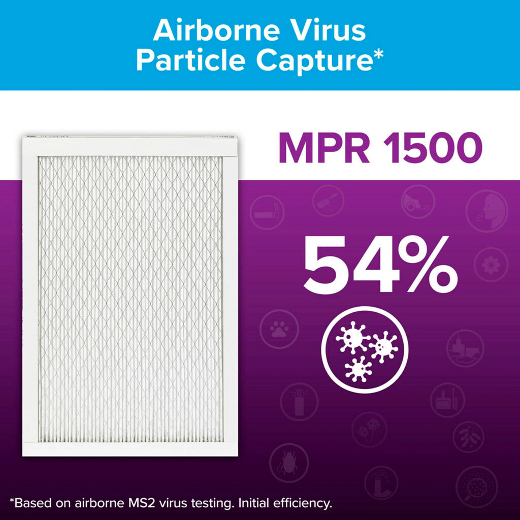 14x20x1 MERV 12 Air Filter, 2 Filters J98131