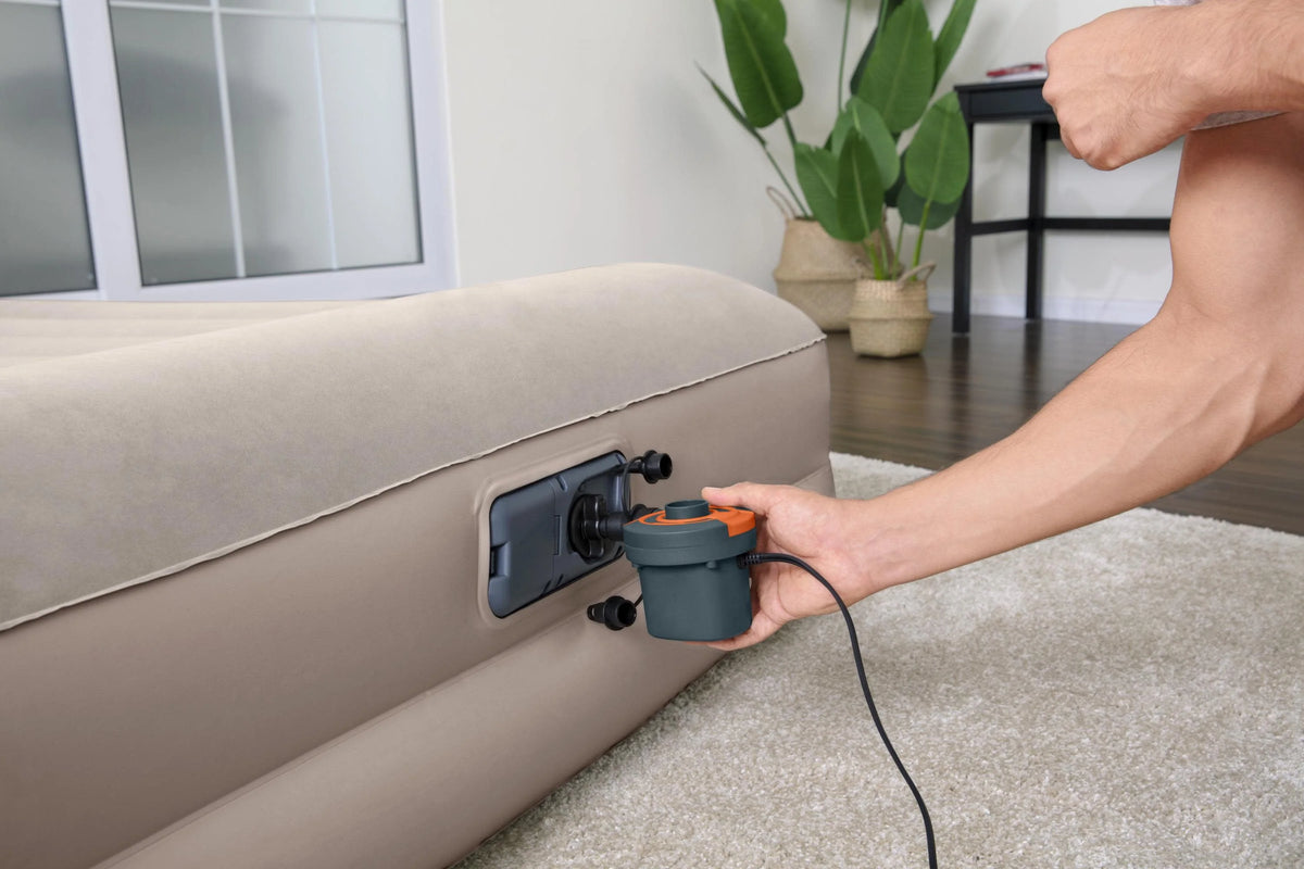 Electric Air Pump Grey and Orange J6376