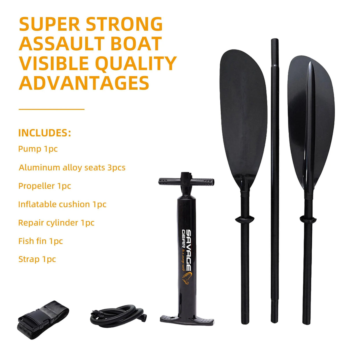2 Person Inflatable PVC Kayak Boat with Pump and Paddle U656099