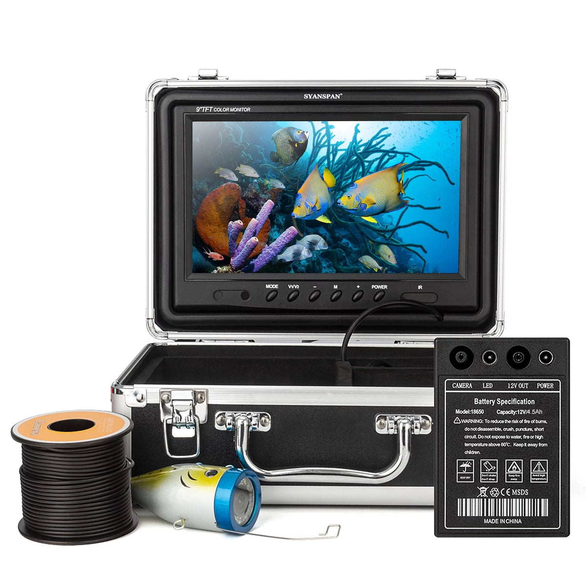 9 Inch 1200TVL Underwater Fishing Camera with Infrared LED Lamps N530073