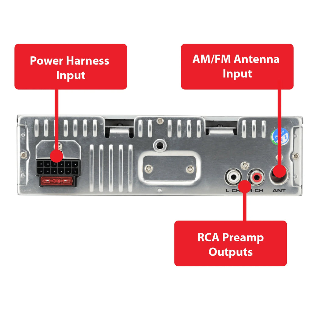 Single DIN Car Stereo F639914