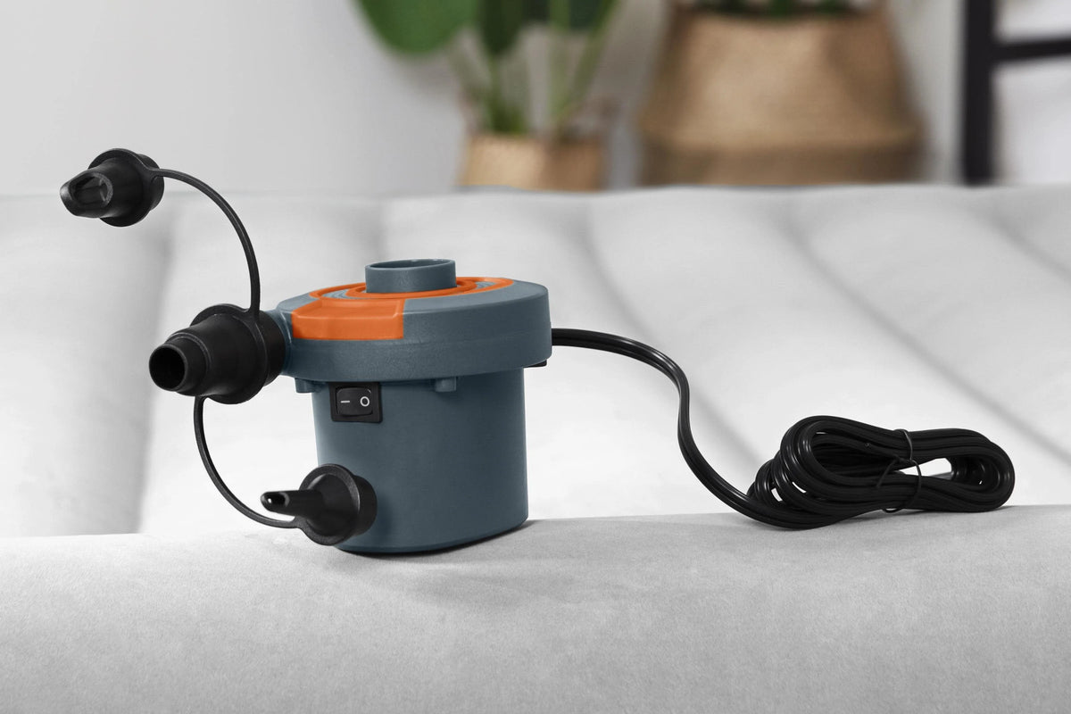 Electric Air Pump Grey and Orange J6376