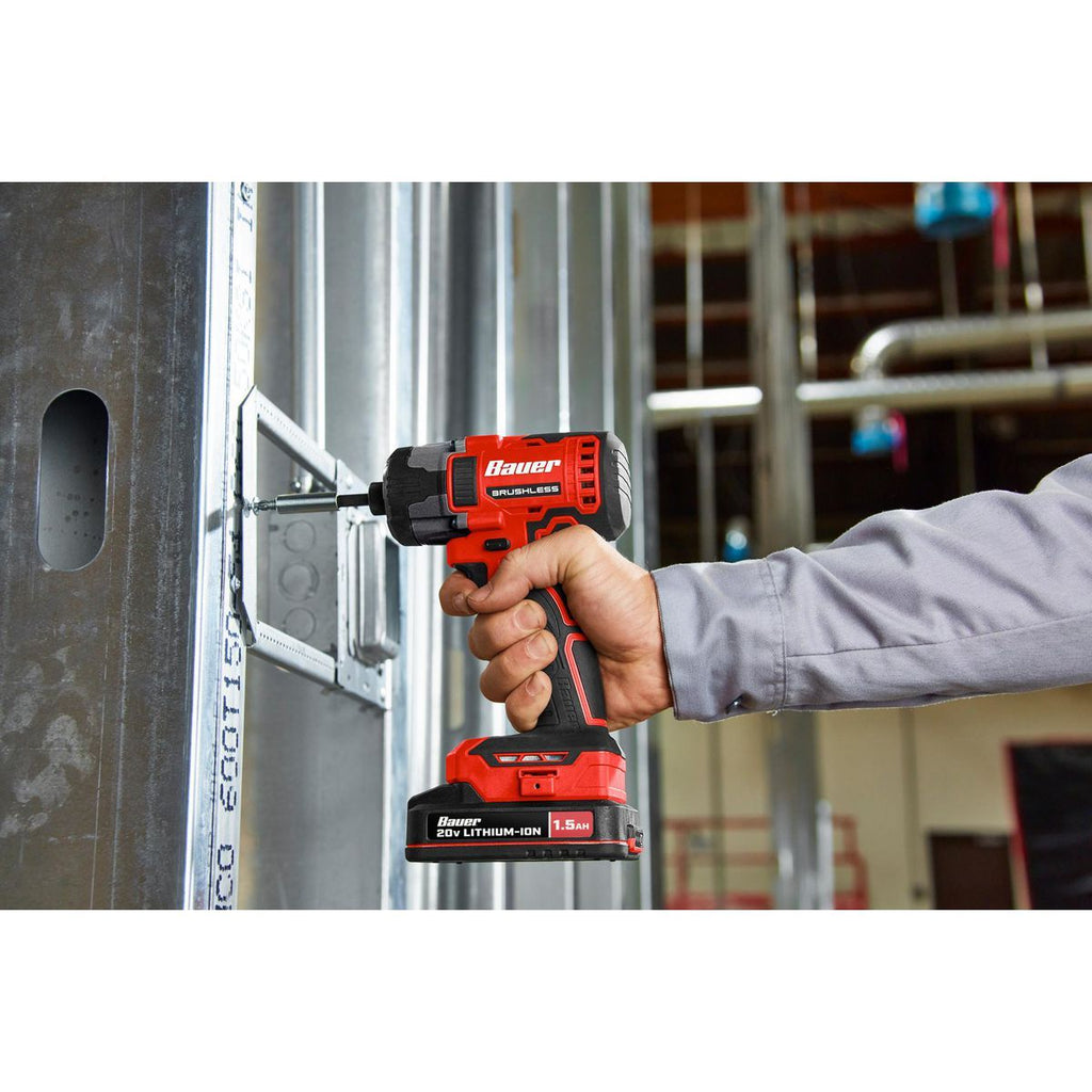 20V Brushless Cordless 1/4 in. Hex 3-Speed Impact Driver Kit D81571