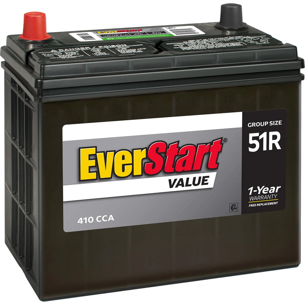 Lead Acid Automotive Battery Group Size 51R 12 Volt 410 CCA K600