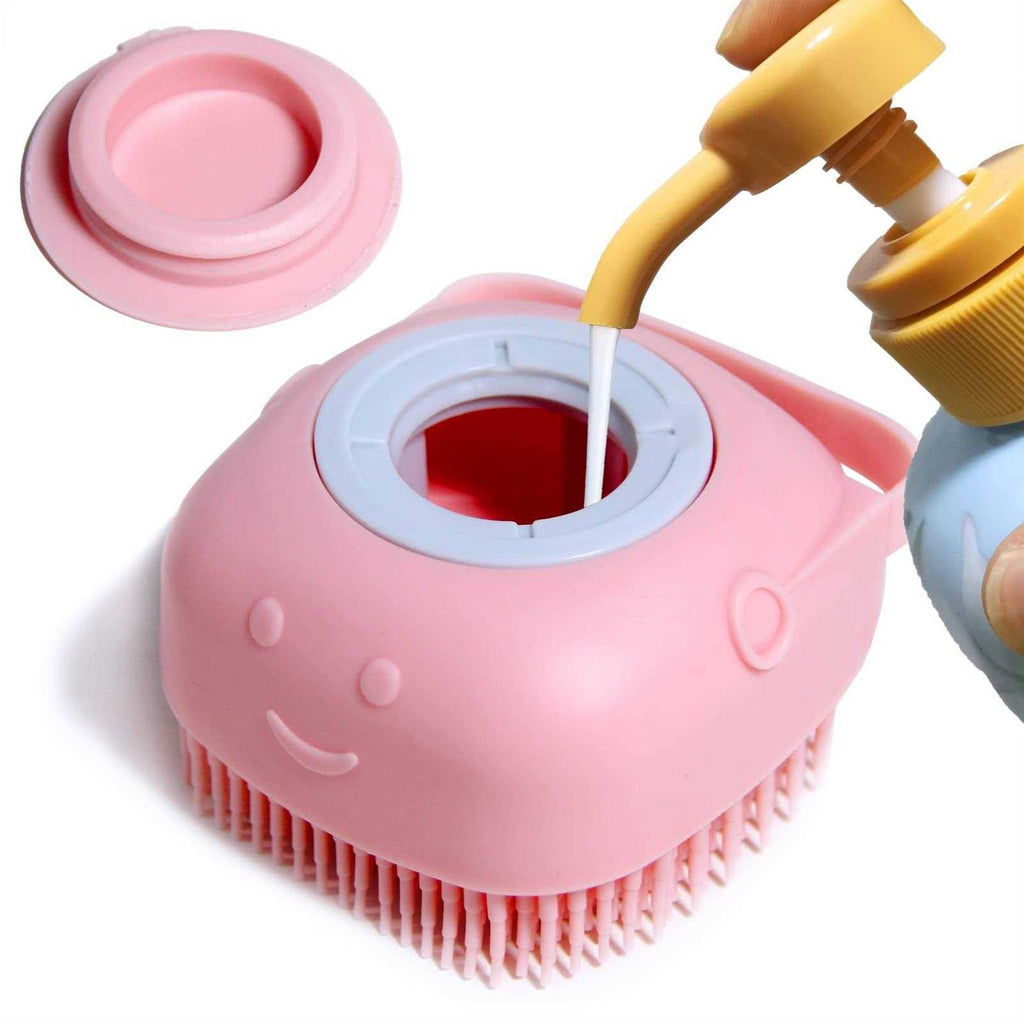 Dog Bath Brush with Shampoo Dispenser A2871