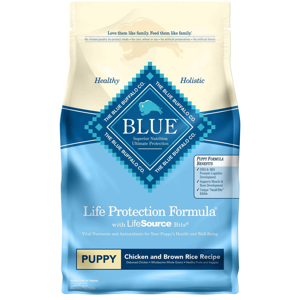 Chicken & Brown Rice Dry Puppy Dog Food W10384