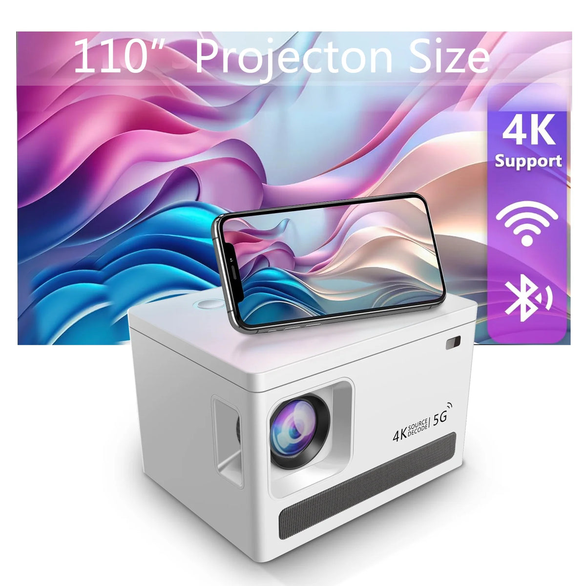 5G WiFi Bluetooth 4K Projector Z358