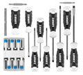 20-Piece Magnetic Screwdriver Set with Bits and Zipper Pouch I379206