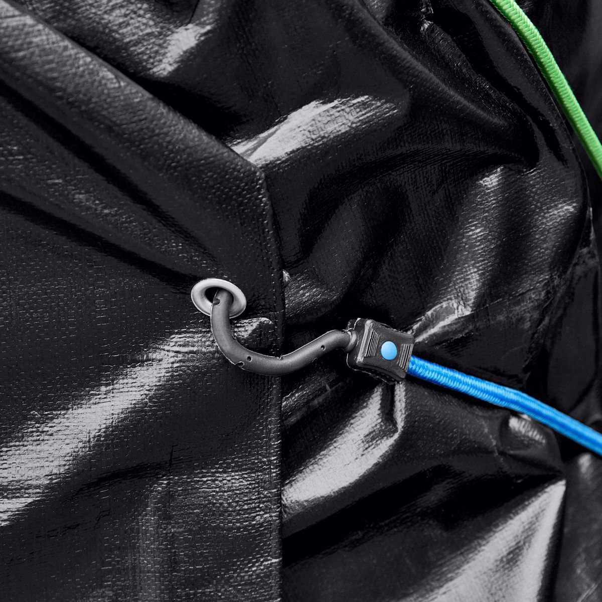 18 ft. x 24 ft. Silver and Black Weather-Resistant Tarp U87713