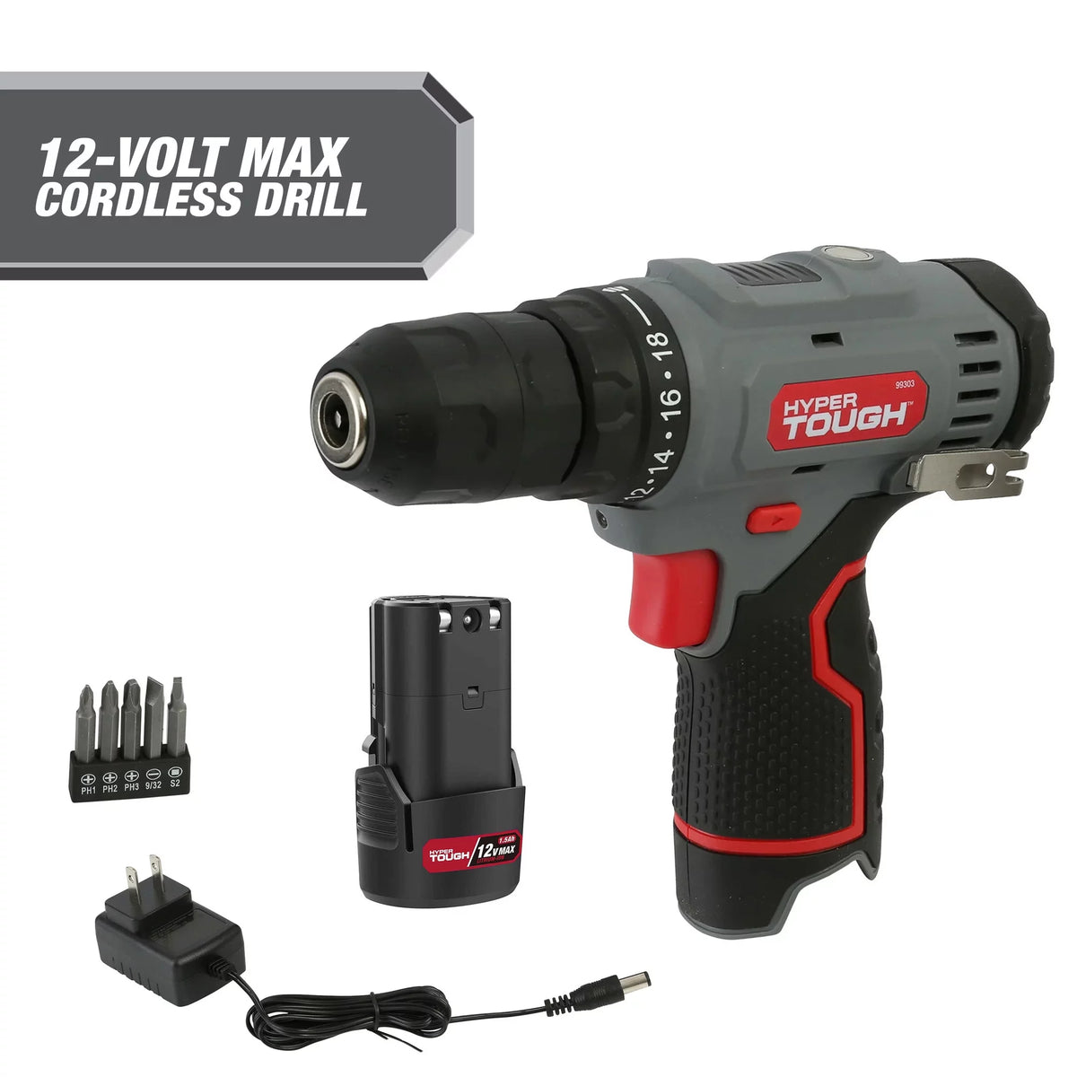 12-Volt Cordless Drill with 4 Ah Battery W60600