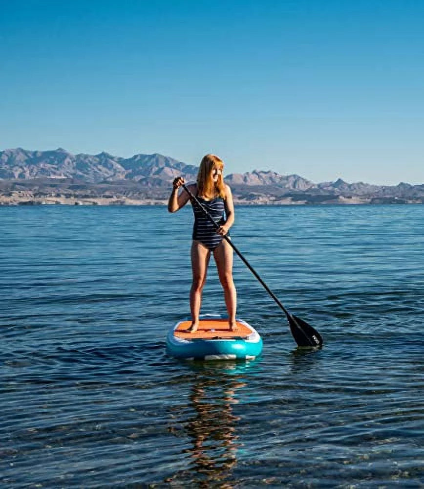 Inflatable Stand Up Paddle Board with Backpack, Non-Slip Deck, Leash, Paddle and Hand Pump N683