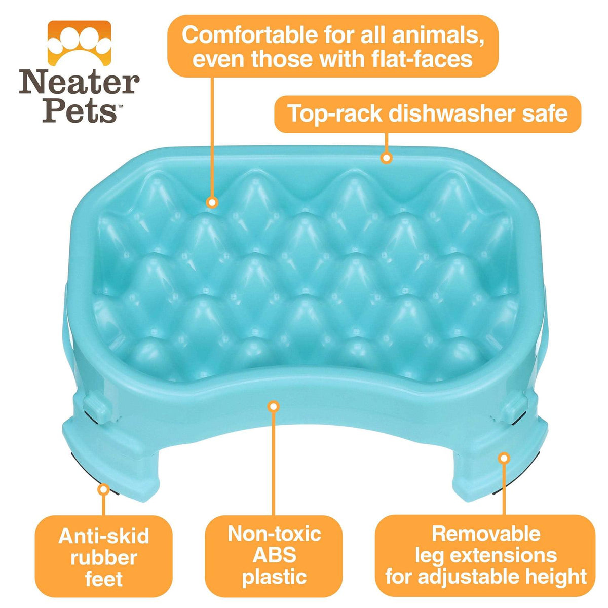 Raised Slow Feeder Dog Bowl J134