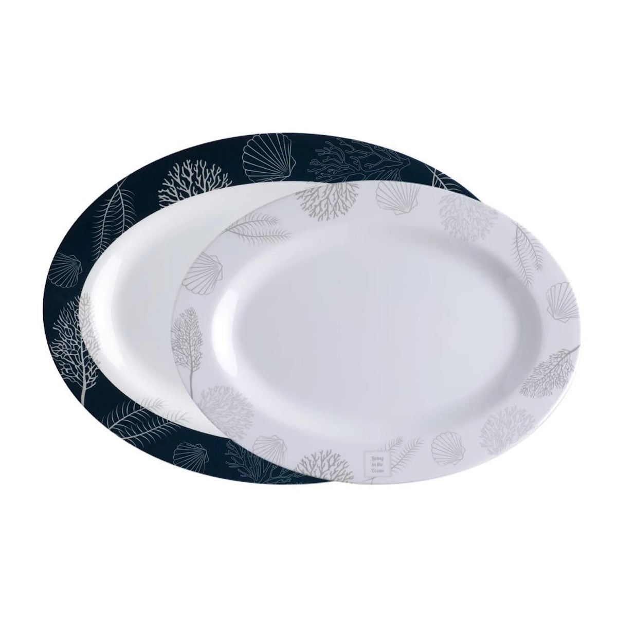 Oval Serving Platters Set 2 pcs Y914