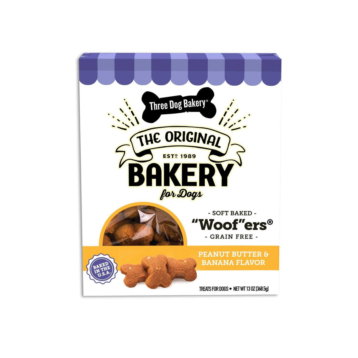 Grain-Free Peanut Butter & Banana Soft-Baked Dog Treats C7528