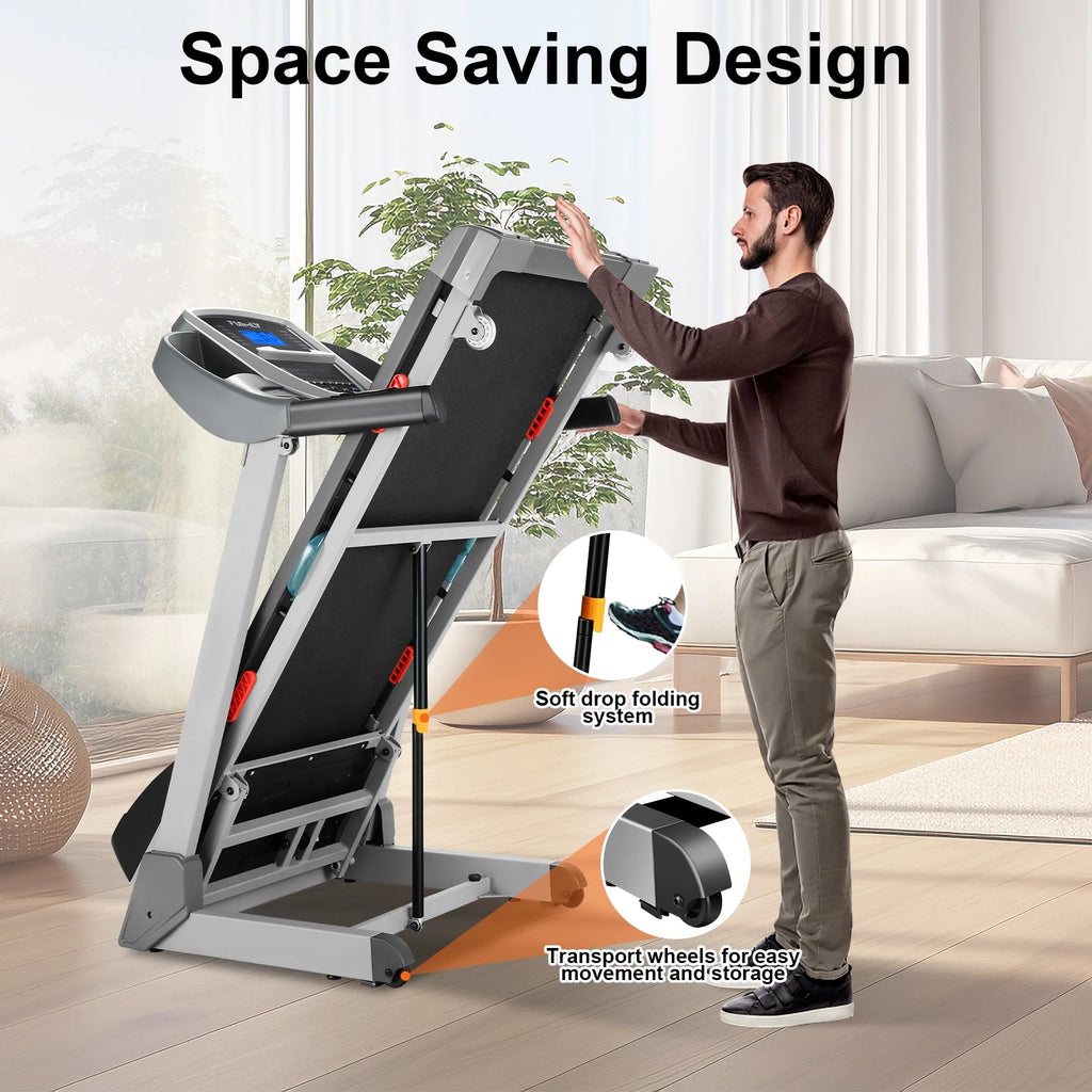 Electric Treadmill with 15-Level Auto Incline N6819