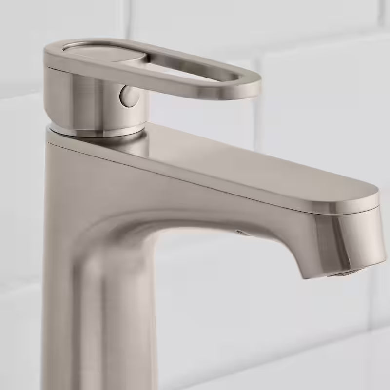 Single-Handle Bathroom Faucet in Brushed Nickel E177